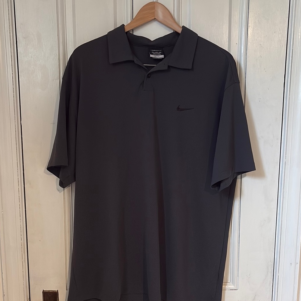 Nike Golf Black Dry-Fit Men’s XXL Golf Polo Shirt